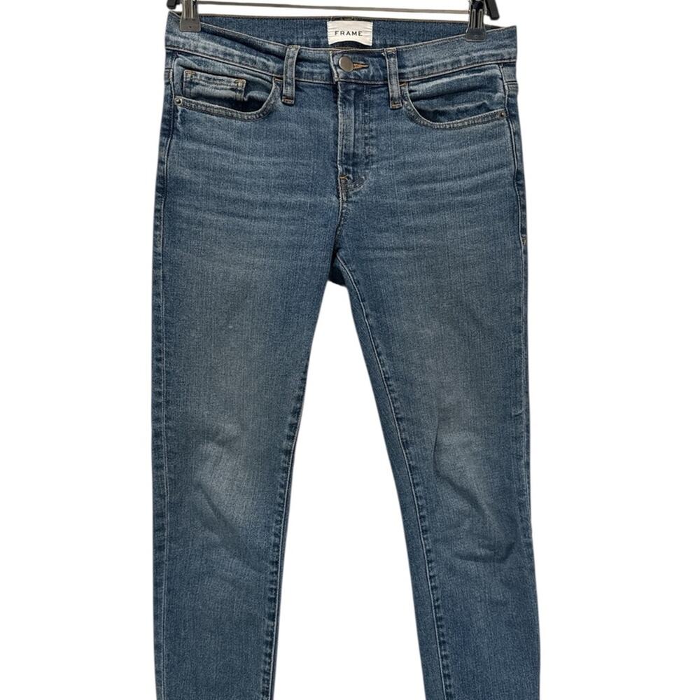FRAME Bixby Boyfriend Jeans Size 25 Mid Wash Soft Stretch Denim